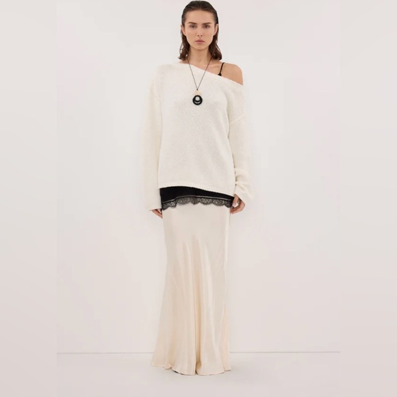 DISSH Cream Maxi Skirt - Picture 2 of 7